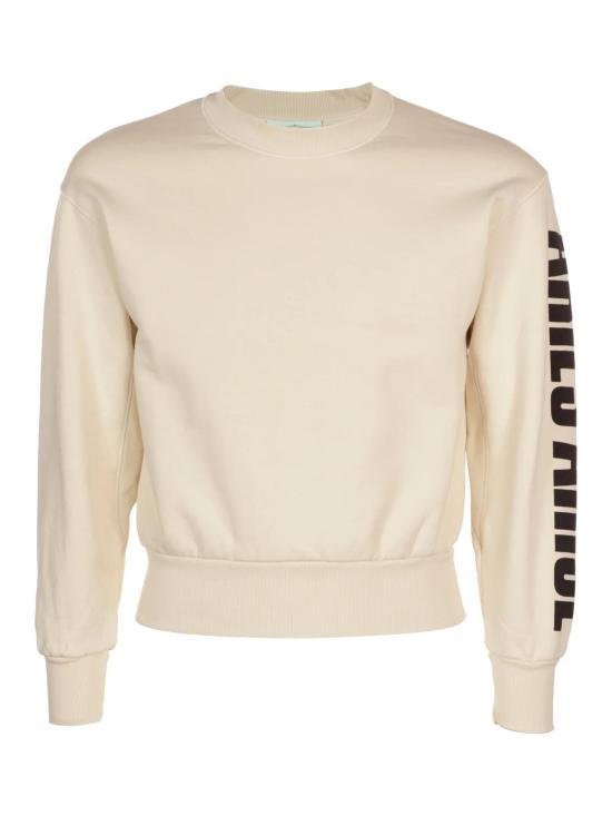 Aries Long Sleeve Sweatshirt Top Men’s Black Cotton FTAR20003ALB DOM
