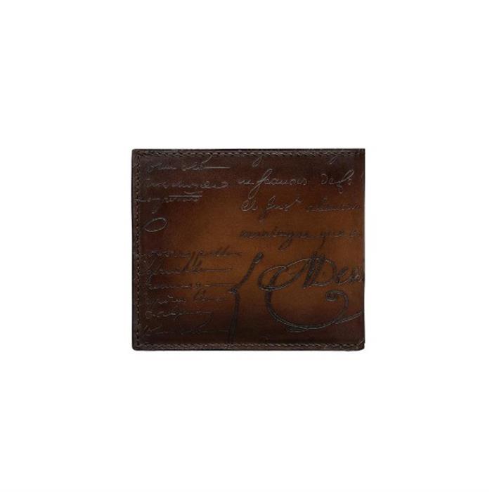 berluti Makore Scritto Leather Bifold Wallet MAKORE NEO JOUR V2