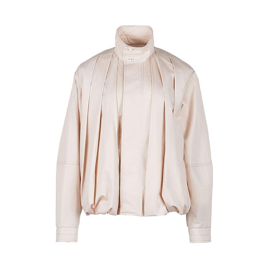 Lemaire Women’s Soft Pleated Blouson Jacket White