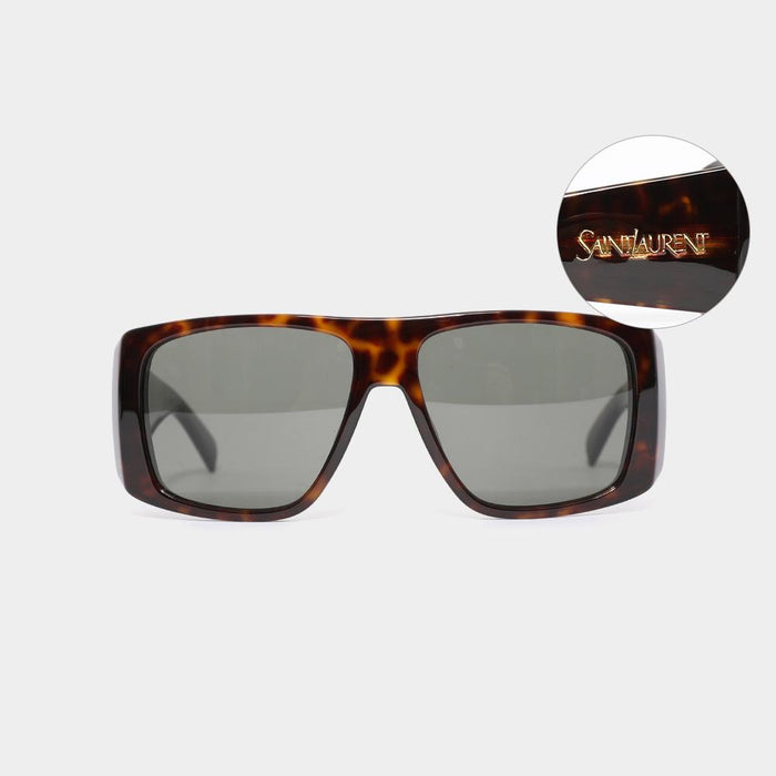 Saint Laurent Dark Havana Gray Women’s Sunglasses SL 832