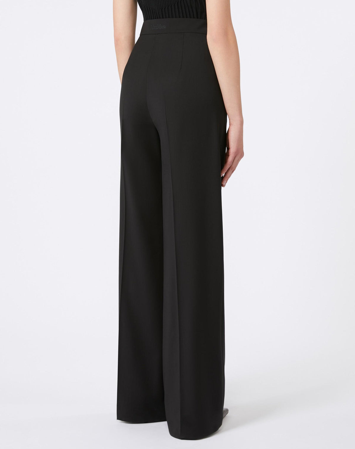Max Mara Virgin Wool Wide-Leg Classic Pants 2521136121600 004 010