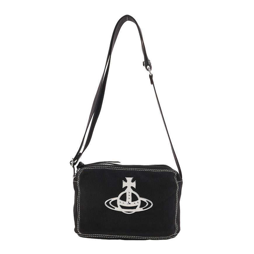 Vivienne Westwood Jude Crossbody Bag Black Leather Women’s