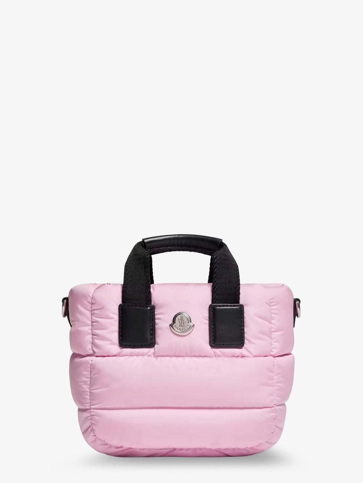 Moncler Leather Tote Shoulder Bag Black