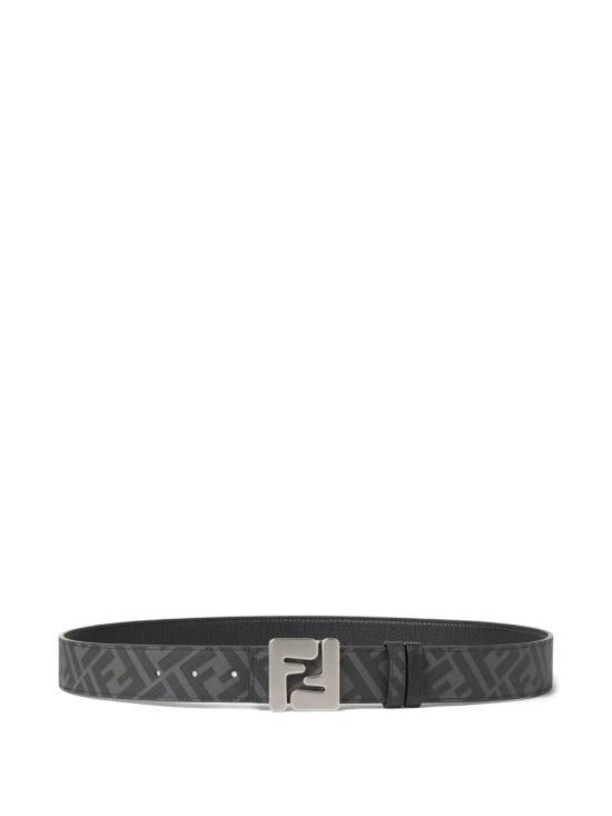 FENDI Leather Belt for Men 7C0556 AQWH F0GWB BLACK DOM