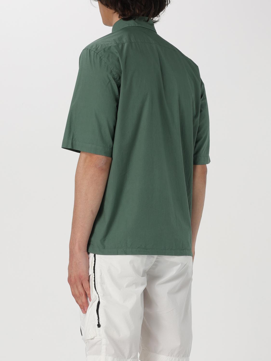 CP Company Cotton Short Sleeve Shirt Green Men