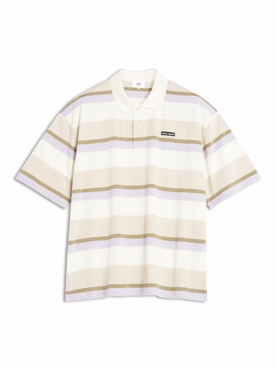 Maison Kitsune Soft Mauve Cotton Short Sleeve T-Shirt for Men OM00206 KJ7019