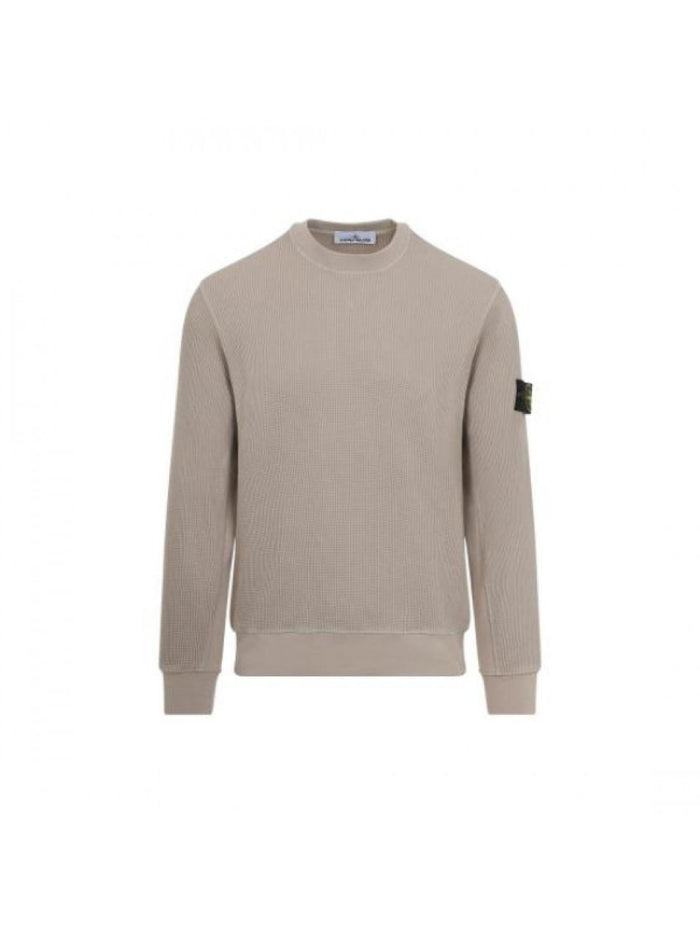 STONE ISLAND Cotton Waffle Fleece Regular Fit Sweatshirt