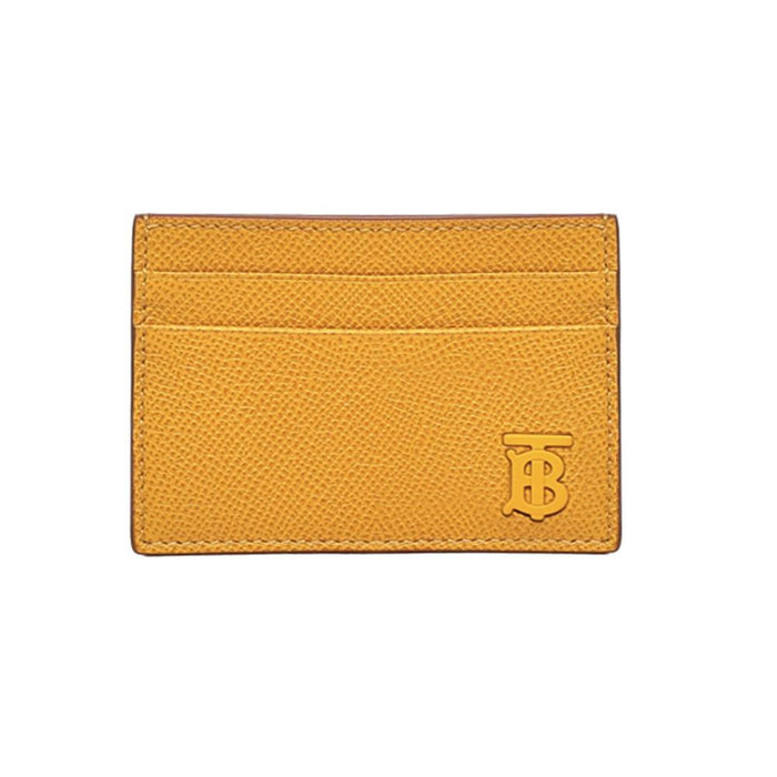 BURBERRY Yellow Sandon TB Logo Card Holder Wallet