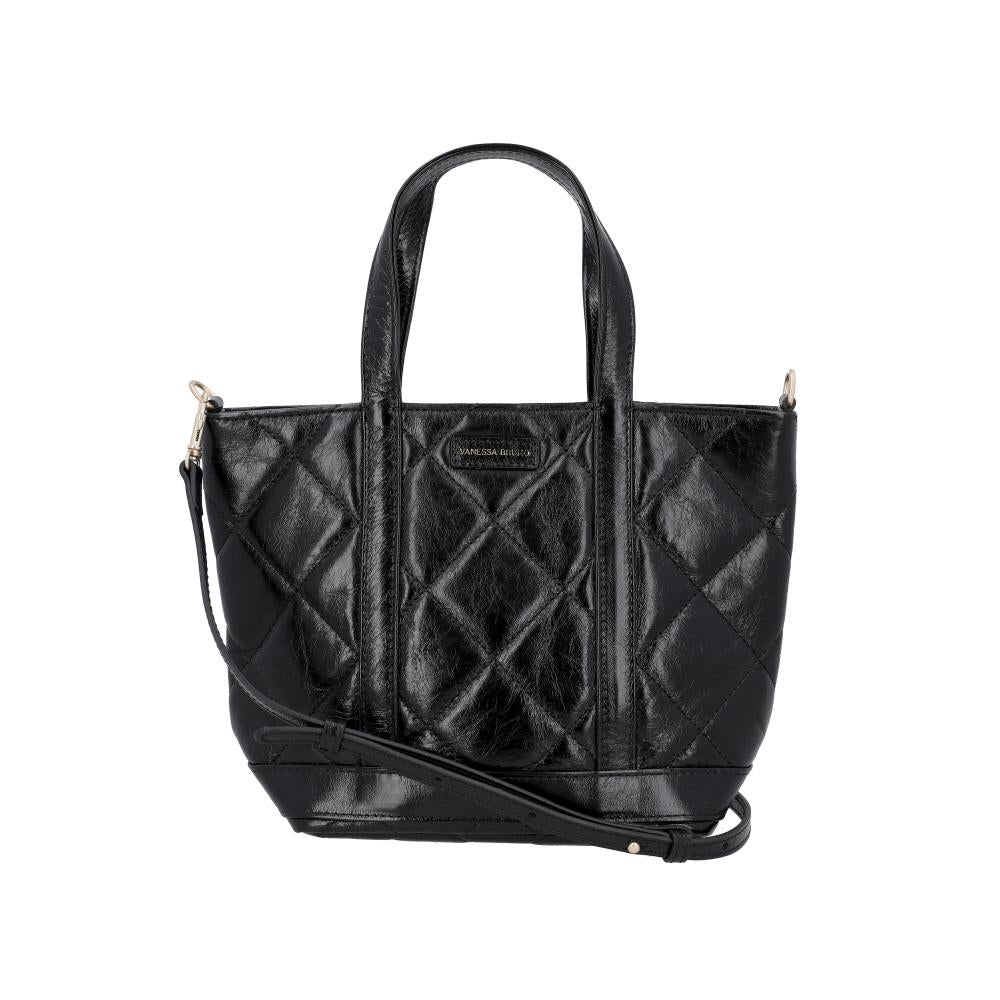 Vanessa Bruno Quilted Leather Zip Small Women’s Tote Bag 2EVD84 V40435 999