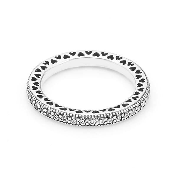PANDORA Sterling Silver CZ Ring for Women 190963 CZ