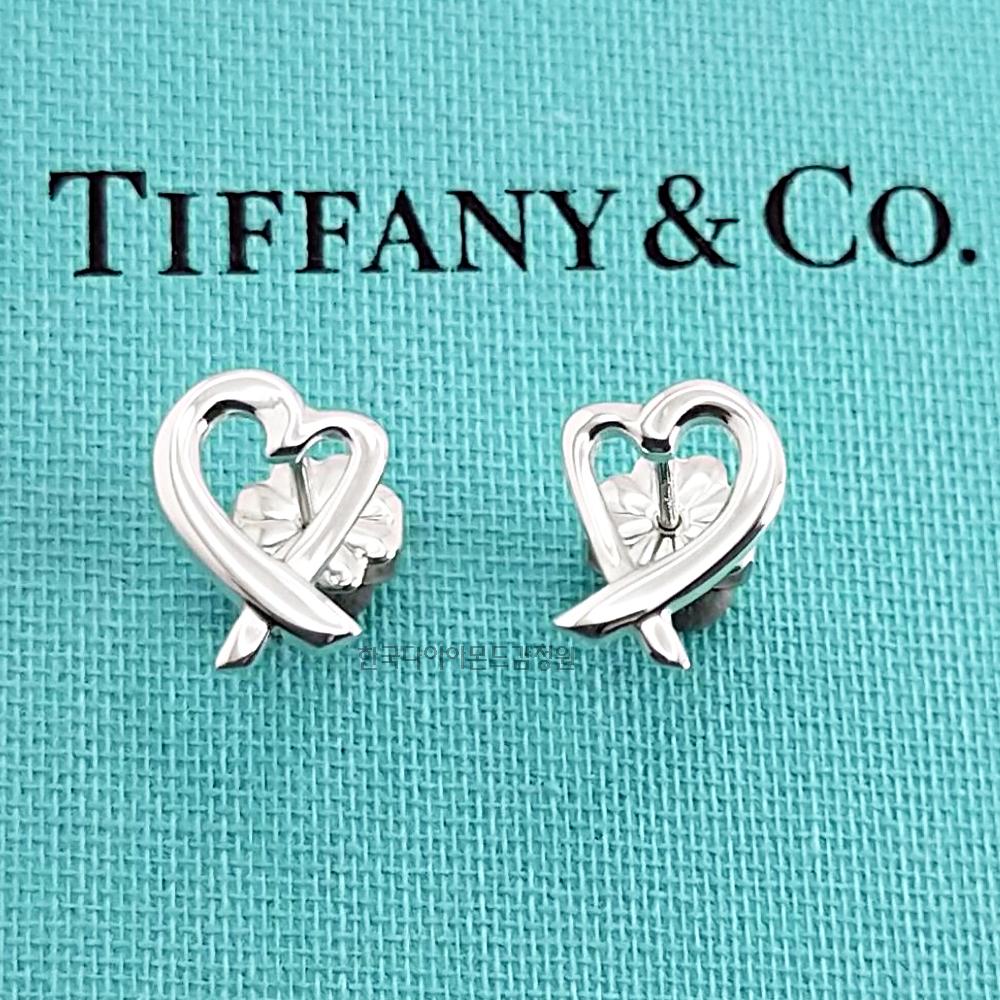 Tiffany & Co 925 Sterling Silver Picasso Small Loving Heart Earrings 92 5