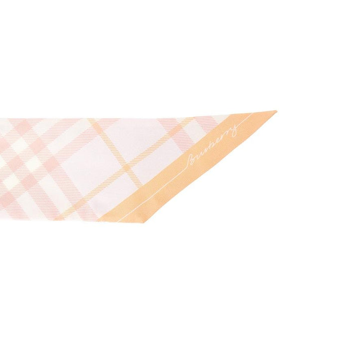 BURBERRY Check Silk Skinny Scarf 8110364