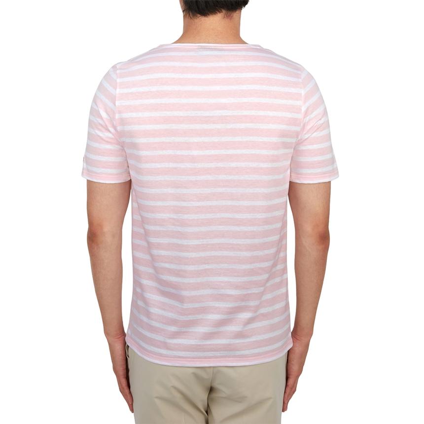 Saint James Levant Unisex Short Sleeve T-Shirt 9863 ROSE DOUX NEIG