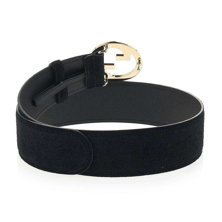 GUCCI Metal Logo Buckle Women's Belt 698598 CA00G 1000 2