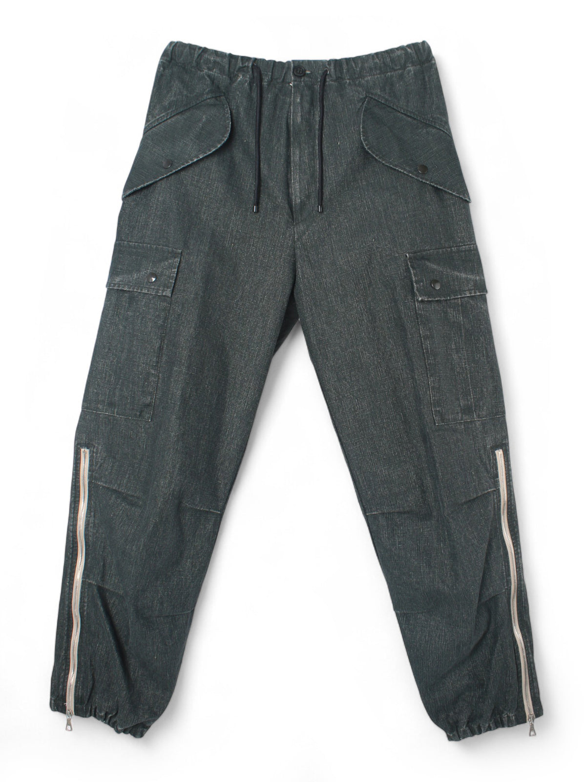 Dries Van Noten Coated Linen Cargo Pants Men’s 241 020944 8372 605