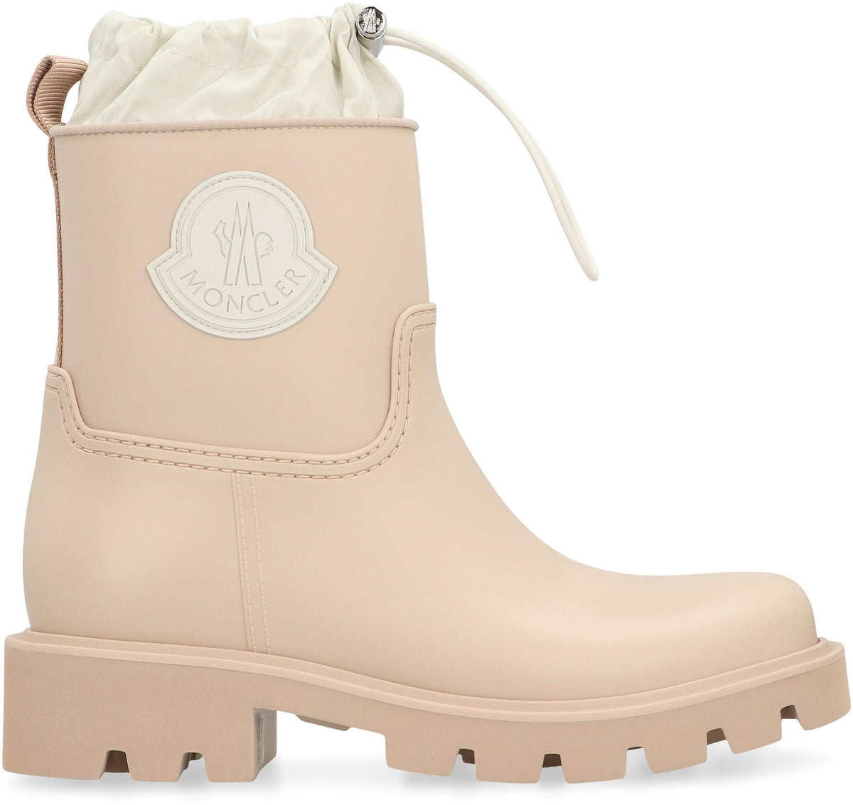 Moncler Black Leather Mid-Calf Ankle Boots