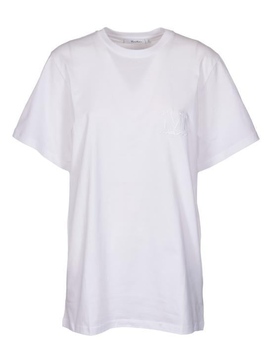 Max Mara Short Sleeve T-Shirt 2194602100121946021600001 WHITE DOM