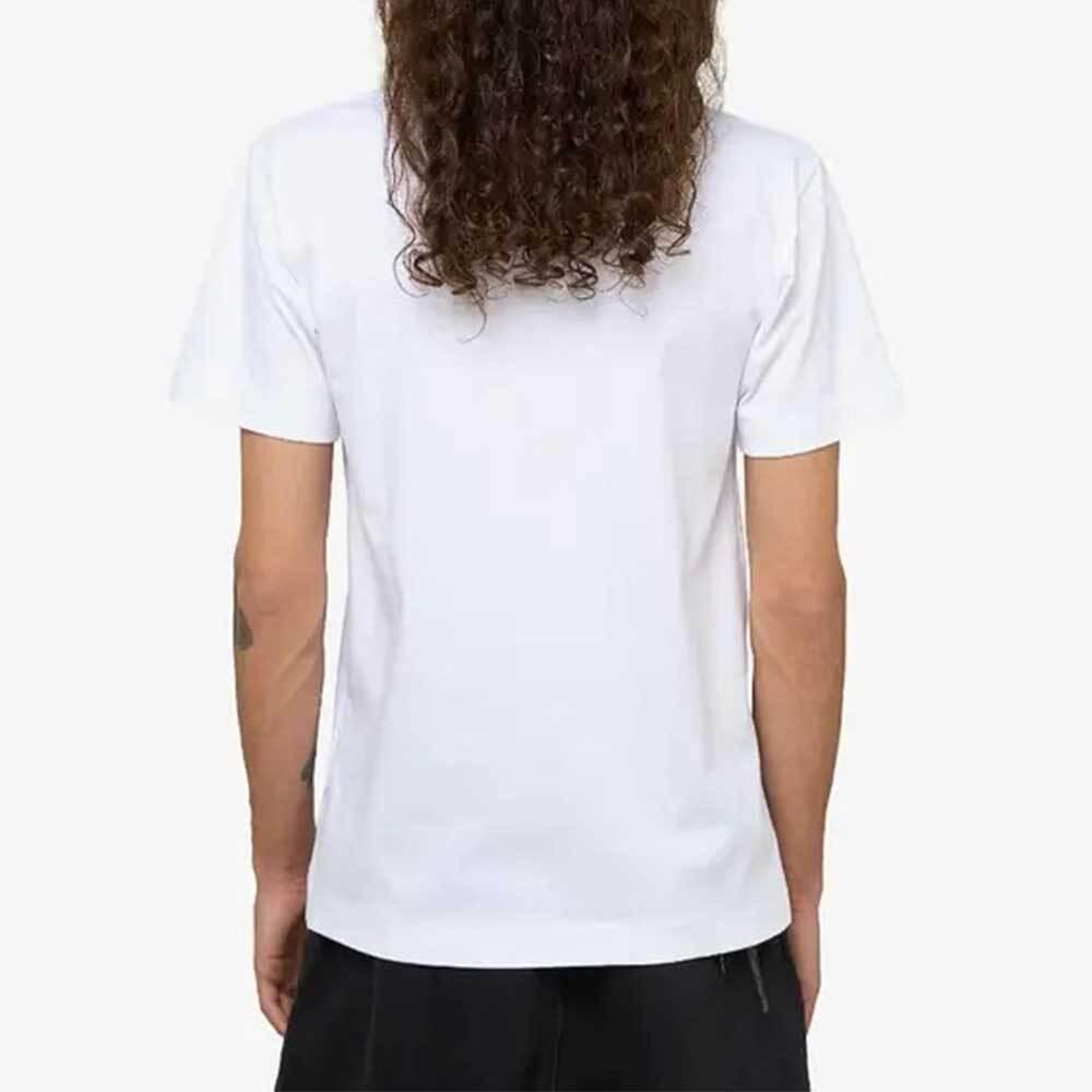 Comme des Garcons Gold Heart Unisex White Short Sleeve T-Shirt