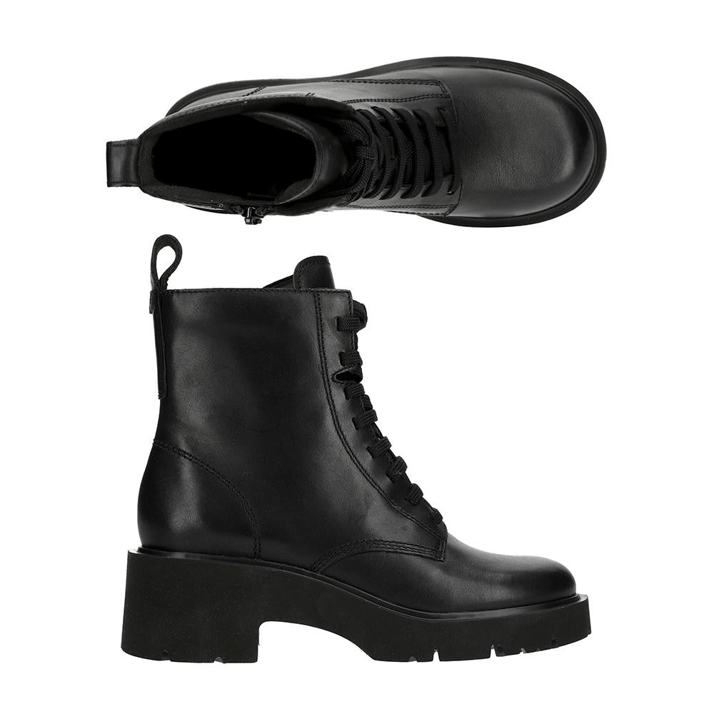 Camper Black Leather Lace-Up Ankle Boots Women’s K400577 001