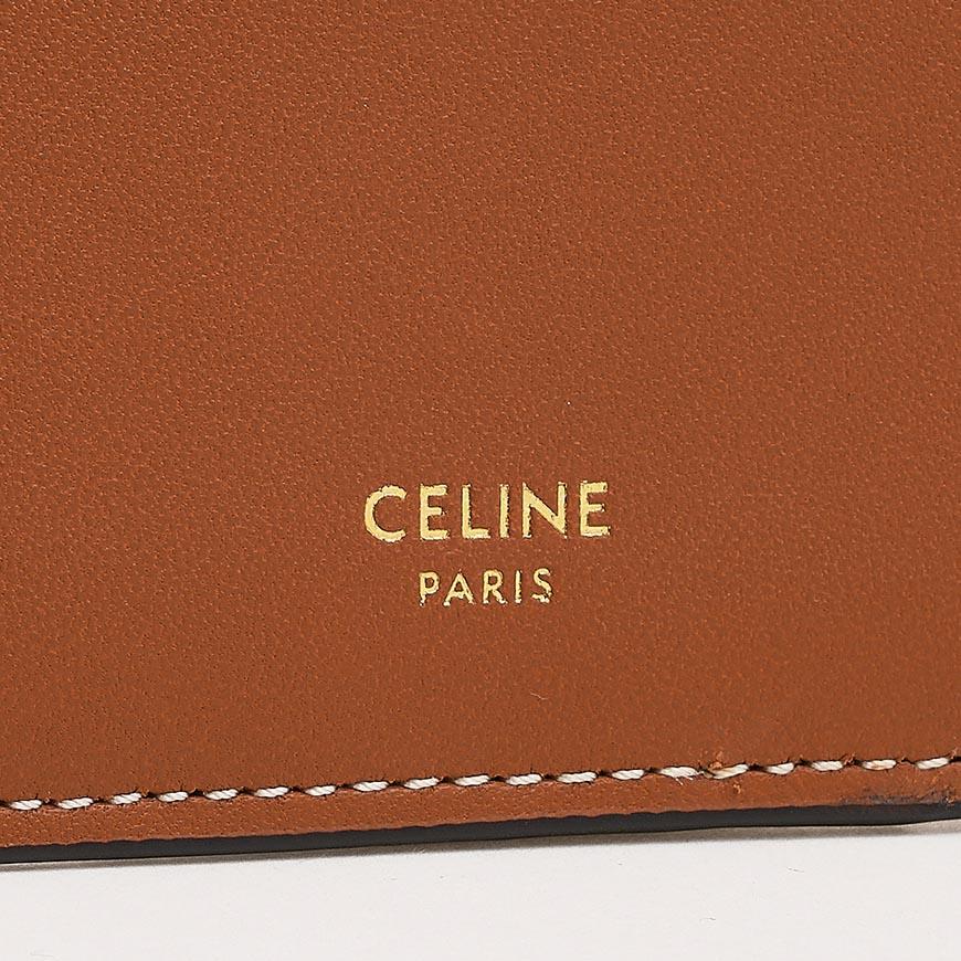 CELINE Men’s Compact Zip Card Holder Wallet