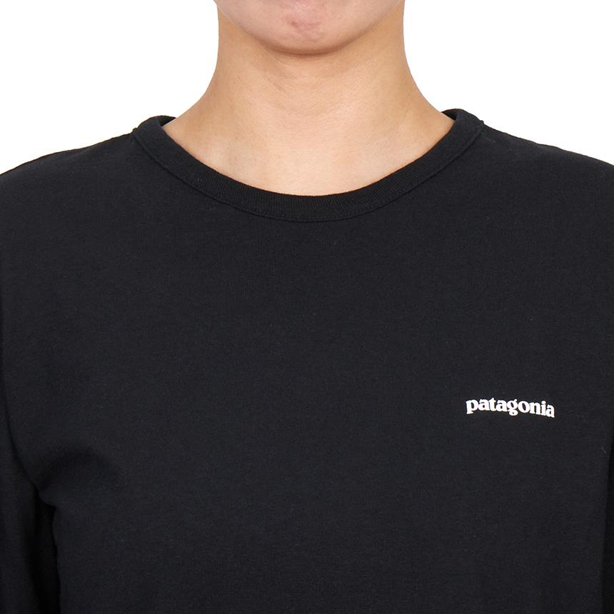 patagonia P-6 Logo Women’s Long Sleeve T-Shirt 37603 BLK