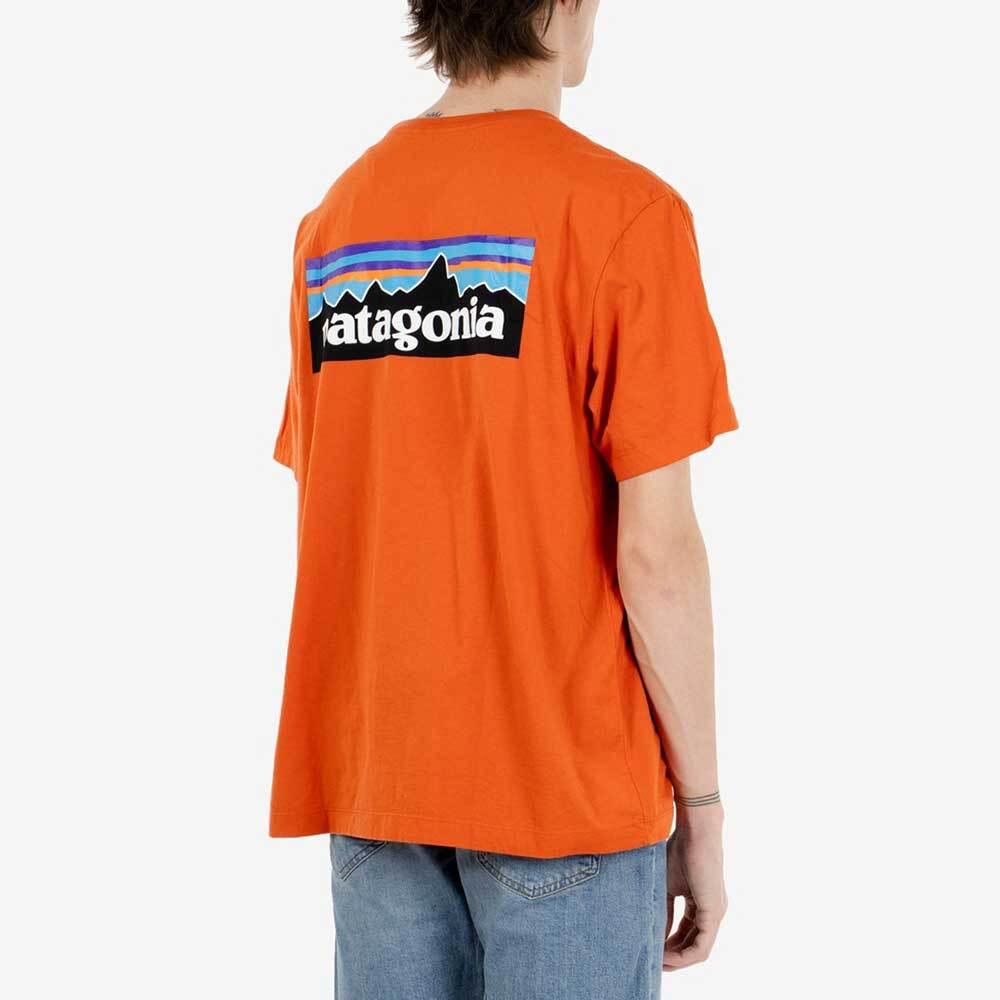 patagonia Men's P-6 Logo Short Sleeve T-Shirt 37882 CLOR