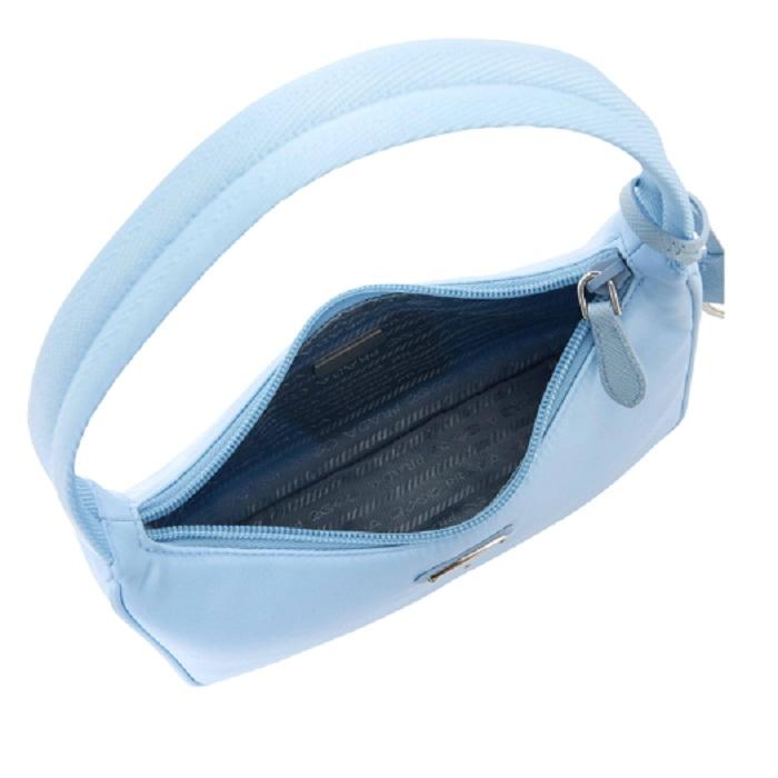 PRADA Re-Nylon Hobo Bag Sky Blue Shoulder Bag