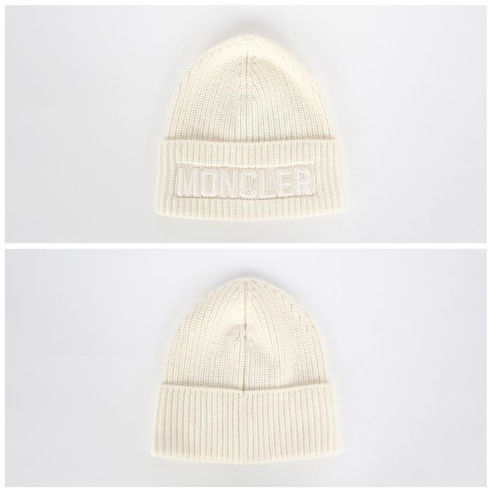 Moncler Lettering Patch Beanie Hat for Men 3B00049 M1131 030