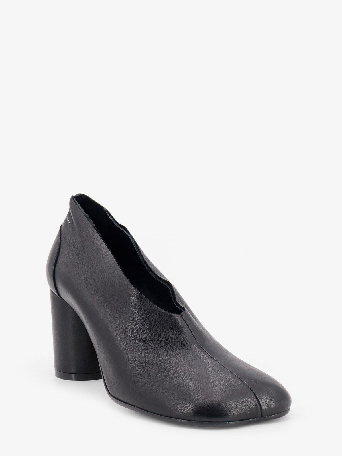 Maison Margiela Black Leather Mary Jane Pumps