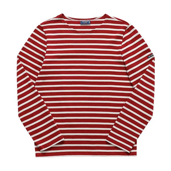 Saint James Meridien Modern Stripe Long Sleeve Unisex T-Shirt 6870 PERSAN ECRU