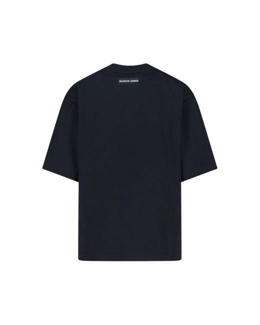 Marine Serre Black Red Short Sleeve T-Shirt