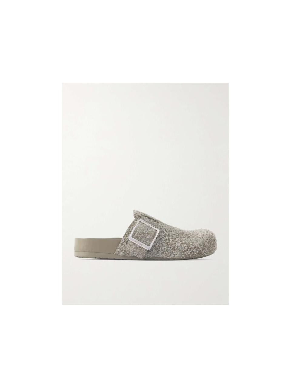 LOEWE Ease Buckle Suede Slide Mule Sandals M816 V29X12 4016