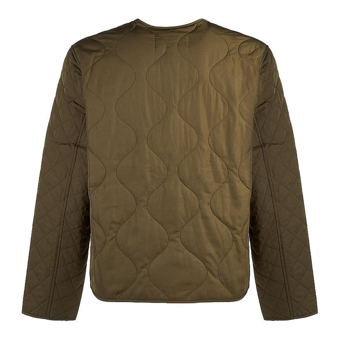 Maison Kitsune Men's Fox Head Quilted Jacket LM02106WQ4016 KHAKI