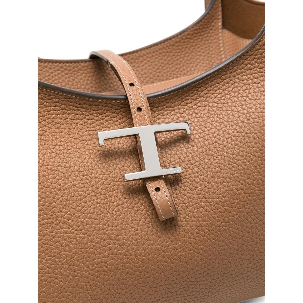 Tods T Timeless Small Tote Bag Brown Leather Tote