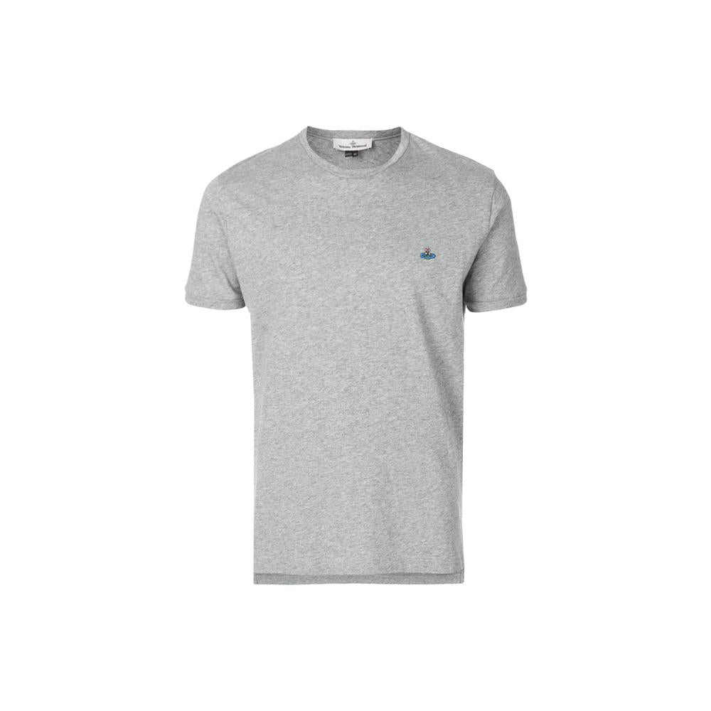 Vivienne Westwood 15th Anniversary ORB Logo Embroidered Gray T-Shirt