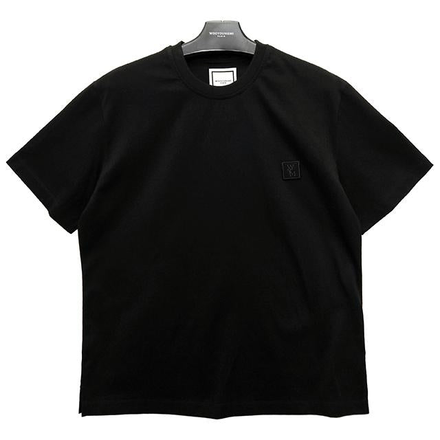 WOOYOUNGMI Flower Back Logo Short Sleeve T-Shirt Black Men’s