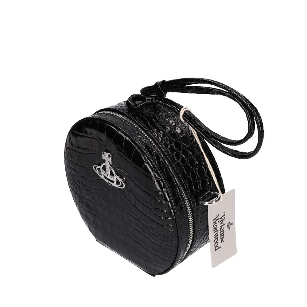 Vivienne Westwood Black Round Crossbody Bag Women