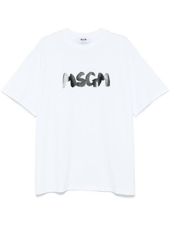 MSGM Brushed Logo T-Shirt 3840MM105 257002 01