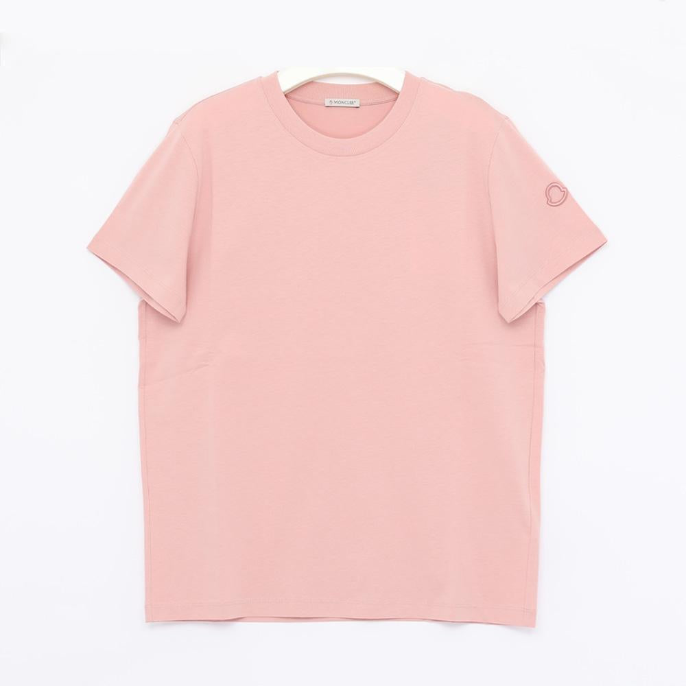 Moncler Embroidered Logo Cotton Short Sleeve Women’s T-Shirt 8C00029 89AUO 51E