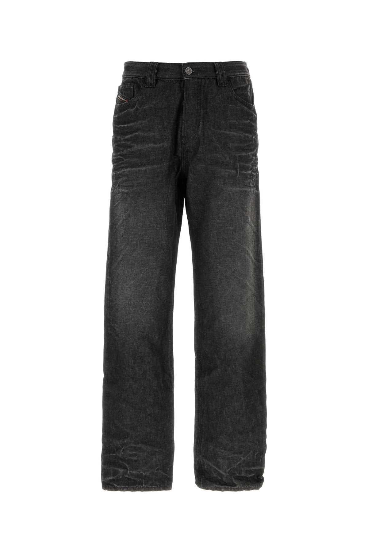 DIESEL Blue Distressed Straight-Leg Denim Jeans for Men