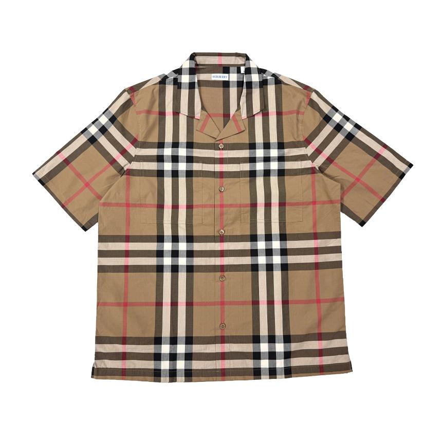 BURBERRY Men’s Check Short-Sleeve Shirt Elio Pocket 81042011 81217281 ELIO