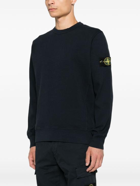 STONE ISLAND Organic Cotton Interlock Sw L2S15 6100017 S0472 V0020 NAVY BLUE DOM