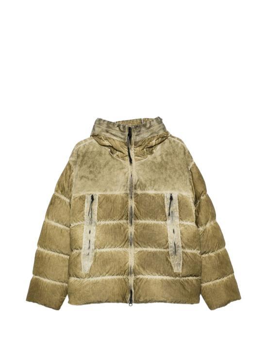 CP Company Kaki Leather Jacket Men’s R20 Re Color Style