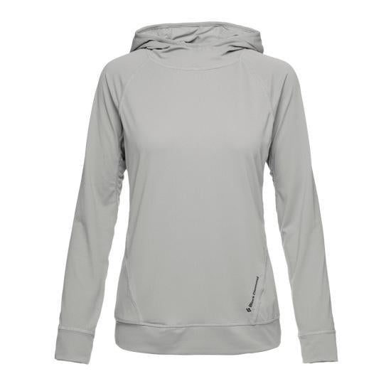 Black Diamond Long Sleeve Sweatshirt Women’s Black PAWAP752080 PEWTER DOM