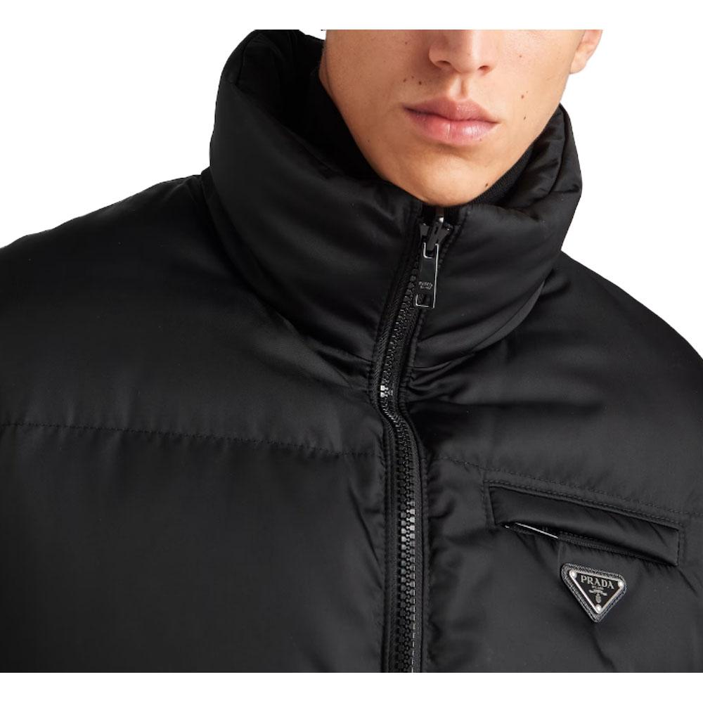 PRADA Re-Nylon Reversible Puffer Jacket Relaxed Fit Black SGC045S2221WQ8 F0002