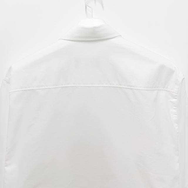 AMI Heart Logo Boxy Long-Sleeve Shirt HSH822 CO0031 168