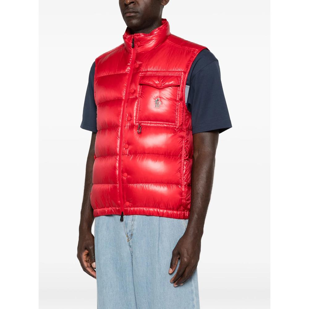 Moncler Down Puffer Vest Men’s Navy Nylon Sleeveless Jacket