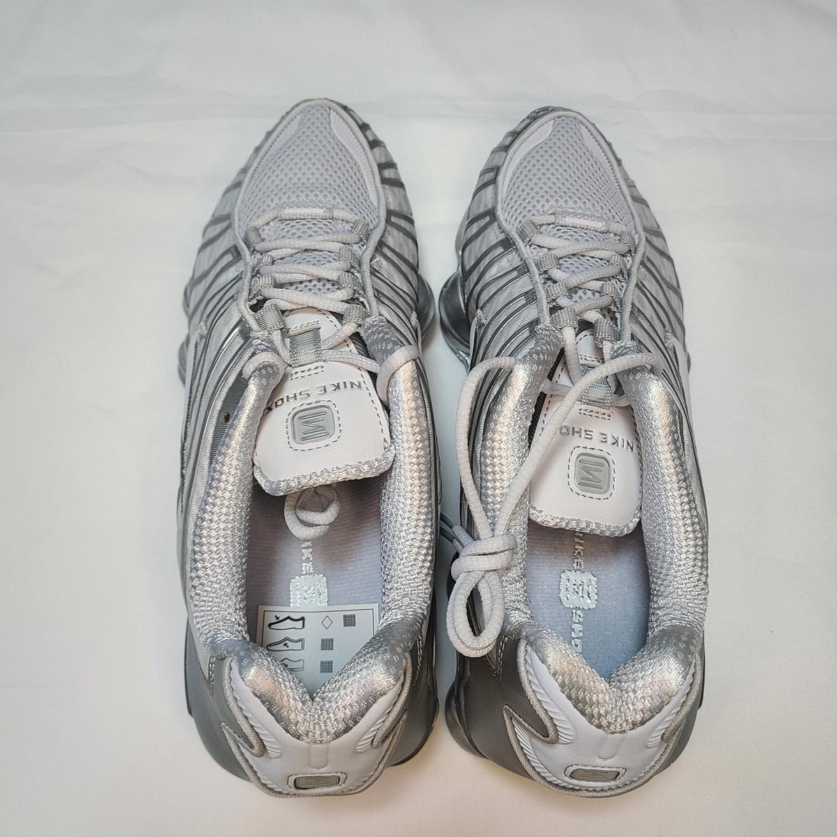 Nike Shox TL Pure Platinum Metallic Silver Low Top Sneakers AR3566 003