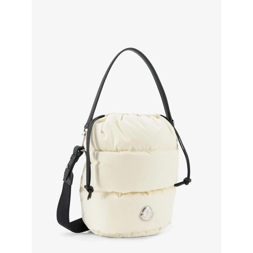 Moncler Karak Bucket Shoulder Bag Ivory Leather