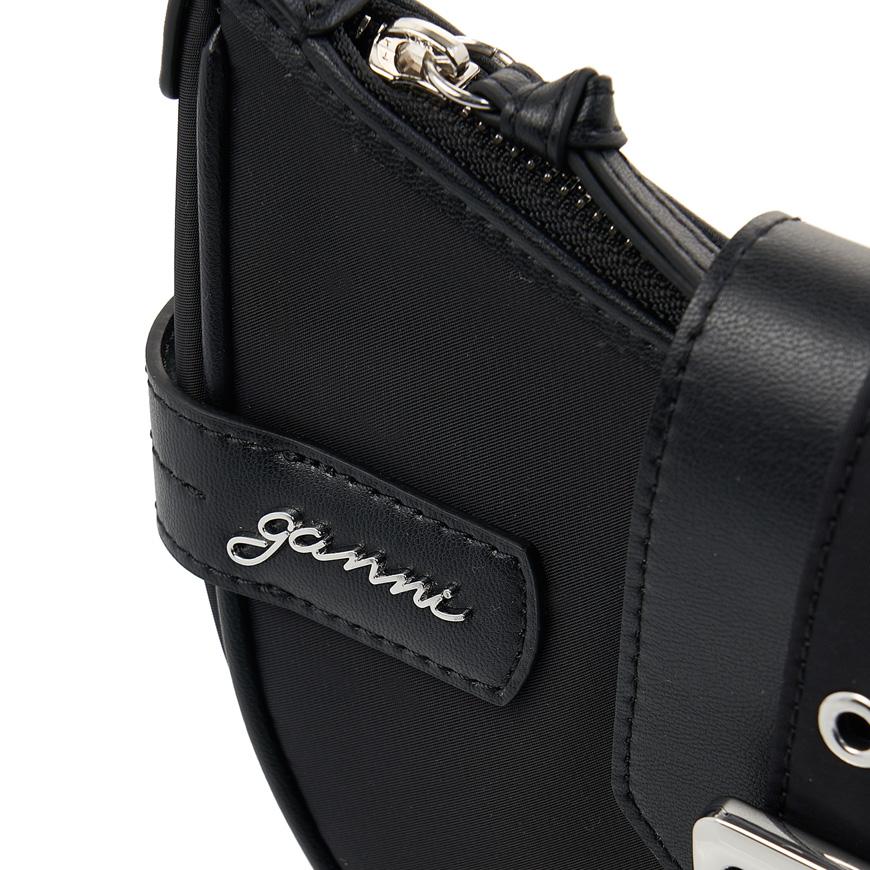 GANNI Women’s Small Burkey Crossbody Bag Black